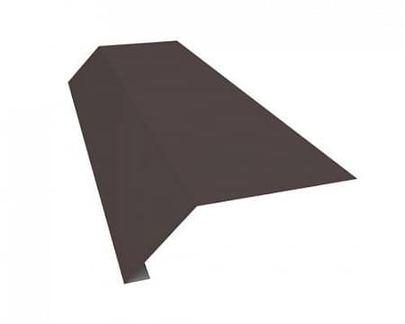Карнизная планка (капельник), 2000 мм РЕ Ral 8019 (темно-коричневый)