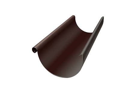 Желоб полукруглый Optima Grand Line, 3.0 м, покрытие Matt, RAL 8017 коричневый