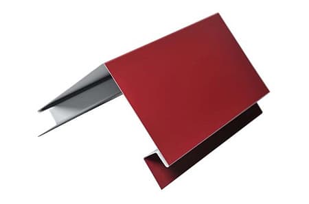 Угол наружный, 100x100x2000 мм, RAL 3005 красный