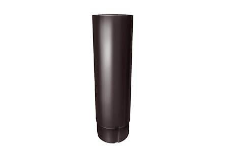 Труба круглая Optima Grand Line, 2.0 м, покрытие PE, RR 32 темно-коричневый