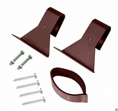 Кронштейн кровельный Grand Line (Гранд Лайн) для лестниц длиной от 3 м и более, цвет RAL 8017 (коричневый)