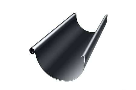 Желоб полукруглый Optima Grand Line, 3.0 м, покрытие PE, RAL 7024 мокрый асфальт