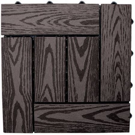 Садовый паркет Cm Garden (Гарден) Natur (текстура дерева), 300x300 мм, цвет WENGE (венге), 11 шт./упак.