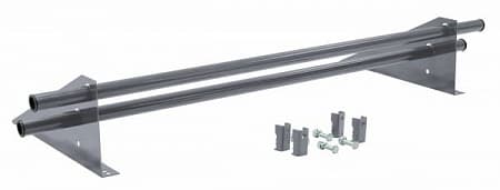 Снегозадержатель Оптима / Optima Grand Line, трубчатый для фальцевой кровли 1.0 м, цвет RAL 9006 (серый)