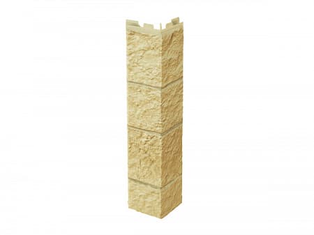 Угол наружный Vox Solid Sandstone (под камень), кремовый, 446х121 мм