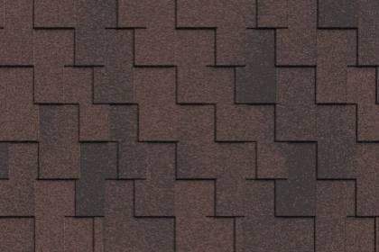 Гибкая черепица Icopal (Икопал) Claro Antik, цвет Натурально-коричневый