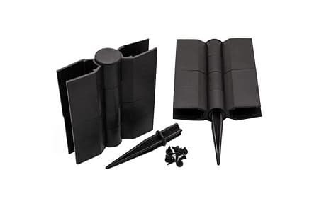 Пластиковый шарнир угловой для грядки Nautic Prime, 225 мм, черный