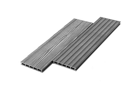 Террасная доска UnoDeck Mogano, 4000x165x24 мм, серый