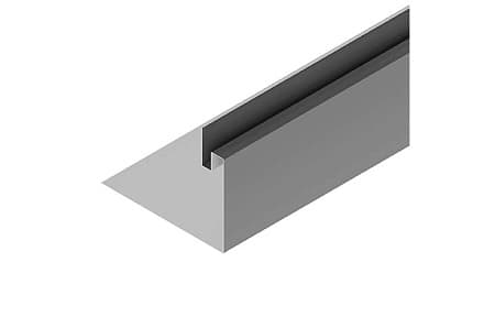 Профиль для оконных и дверных проёмов 3D 100/250 Aquasystem, Pural 0.5, 2.0 м, RR 23 маренго