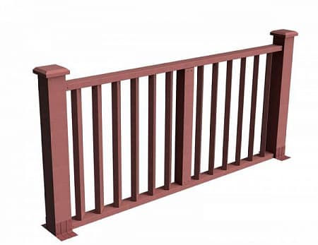 Секция ограждения Бруклин GRINDERDECO, 2120х1075 мм, мербау