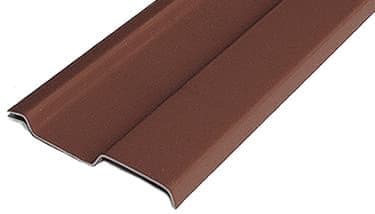 Планка Вака (примыкание) D-BORK / Д-БОРК, алюминий, 2.4 м, цвет коричневый (RAL 8017)