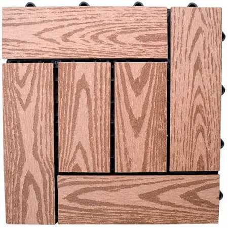 Садовый паркет Cm Garden (Гарден) Natur (текстура дерева), 300x300 мм, цвет ROWAN (рябина), 11 шт./упак.