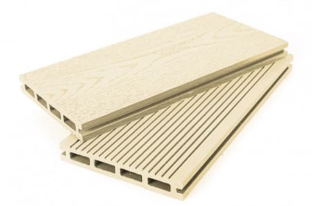 Террасная доска Grand Line 4000x140x22 мм, слоновая кость