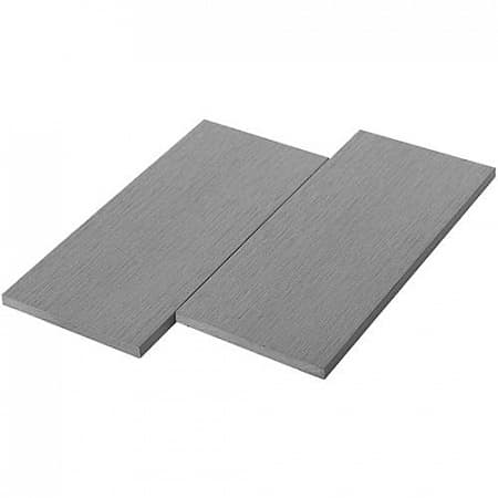 Заборная доска / подступенок UnoDeck / УноДек Patio ДПК (полнотелая), 3000x12x140 мм, цвет серый