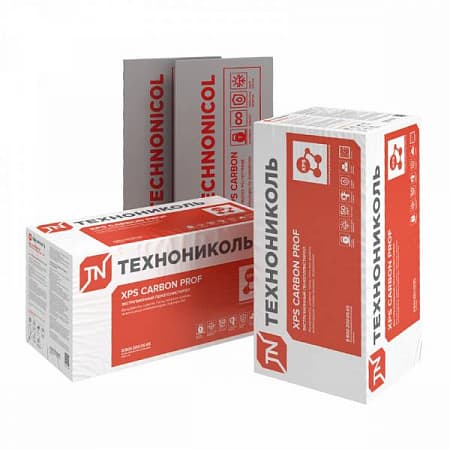 Экструзионный пенополистирол CARBON PROF Технониколь 28-35 кг/м3, размеры 1180х580х50-L мм, упаковка 0,2738 м3 (8 плит)