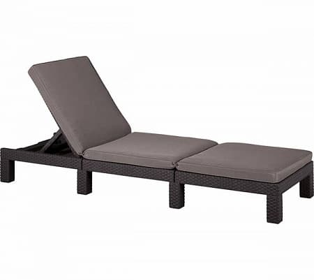 Шезлонг садовый Daytona Allibert (Аллиберт), цвет коричневый