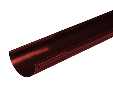 Желоб 3000 мм D125 Металл Профиль Foramina (Престиж), цвет вишневый (Р363)