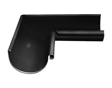 Угол желоба внутренний 90º Grand Line 125 мм, черный RAL 9005