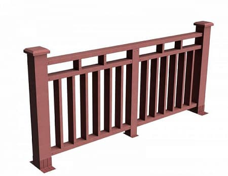 Секция ограждения Европа GRINDERDECO, 2120х1075 мм, мербау