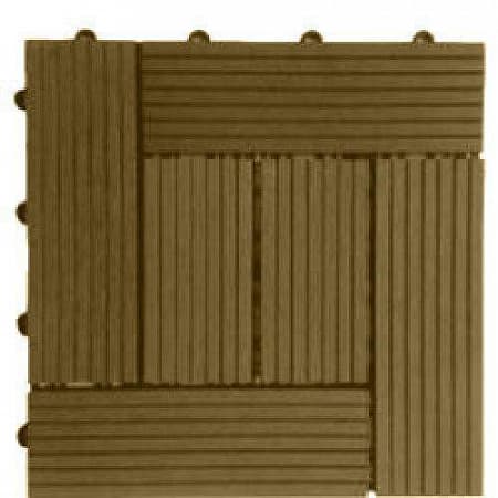 Садовый паркет Cm Garden (Гарден) Classic (широкие полоски), 300x300 мм, цвет OAK (дуб), 11 шт./упак.