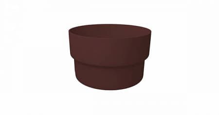 Муфта трубы ПВХ Grand Line 87 мм, RAL 8017 шоколадный