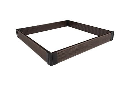 Садовый бордюр из ДПК GRINDERDECO, 125x1000 мм, шоколад