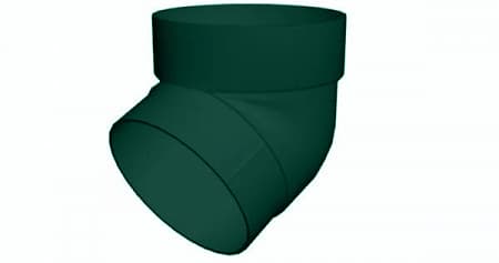 Колено трубы 67º ПВХ Grand Line 87 мм, RAL 6005 зелёный мох