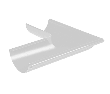 Угол желоба внутренний GS D125х90° Металл Профиль GrandSystem / Металл Профиль GrandSystem, цвет белый (RAL9010)