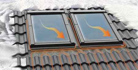 Подогреваемый стеклопакет Fakro / Факро, размер 55х78