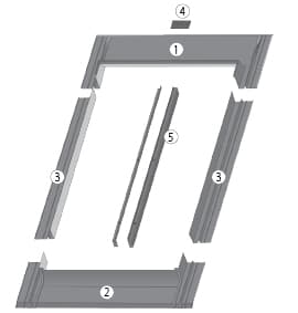 Изоляционный оклад Fakro / Факро ESV для плоской кровли, размер 78х206