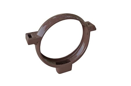 Хомут трубы ПВХ Элит Альта Профиль, D95 мм, коричневый
