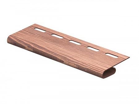 Завершающая планка Timberblock Ю-Пласт, дуб мореный, 3050 мм