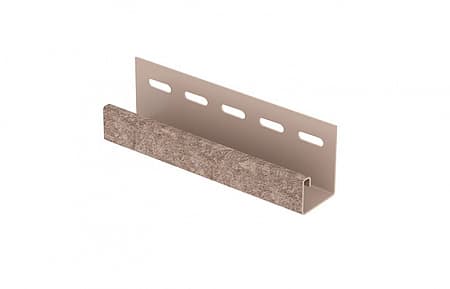 J-планка Ю-Пласт Сланец, 3050 мм, цвет бурый