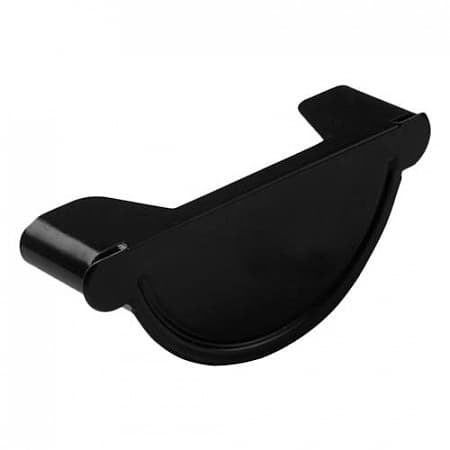 Заглушка желоба D150 Icopal / Икопал, цвет Ral 9011 (чёрный)