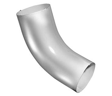 Колено трубы водосточной 60º Grand Line 90 мм, белый RAL 9003