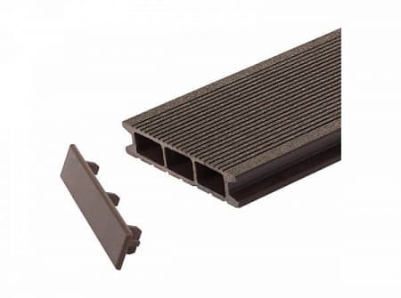 Заглушка торцевая GRINDERDECO 125, упаковка 10 шт., коричневый