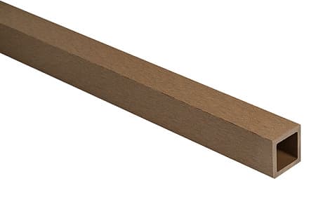 Промежуточный профиль ДПК (пустотелый) CM Railing, 3000х40х40хмм, TEAK (тик)