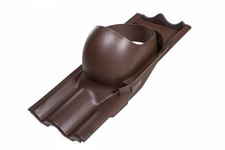 XL-проходной элемент XL-TIILI для цементно-песчаной черепицы Vilpe (Вилпе), коричневый