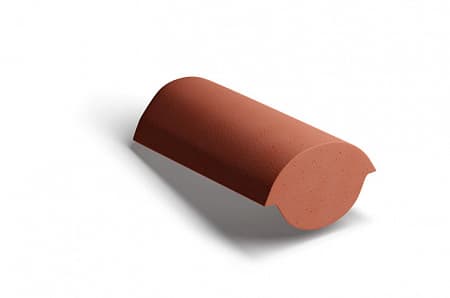 Конечная коньковая черепица Kriastak, красный неокрашенный