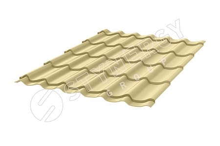 Металлочерепица STYNERGY Классик, 0,4 PE, RAL 1014 слоновая кость