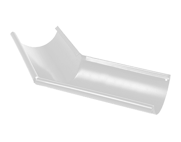 Угол желоба внутренний 135° D150 Металл Профиль Foramina (Престиж), цвет белый (RAL 9010)