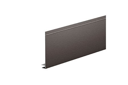 J-фаска увеличенная AQUASYSTEM, 0.5 PE Matt, Zn 140, 200x2000 мм, RAL 8019 темно-коричневый