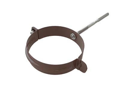 Хомут трубы металл Элит Альта Профиль, D95 мм, коричневый