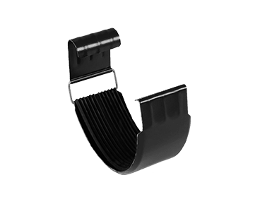 Соединитель желоба D125 Металл Профиль Foramina (Престиж), цвет черный (RAL 9005)