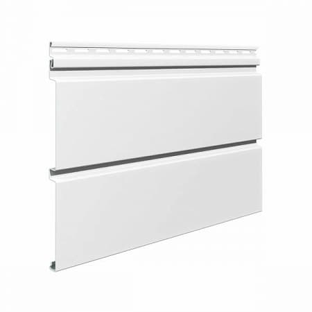 Виниловый сайдинг Vox Unicolor, серия SV-05 клееный брус, белый, 3.85х0.25 м