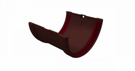 Соединитель желобов ПВХ Grand Line 120 мм, RAL 8017 шоколадный