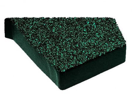 Заглушка Метротайл (Metrotile) для торцевой планки, левая, цвет темно-зеленый, 118х100 мм