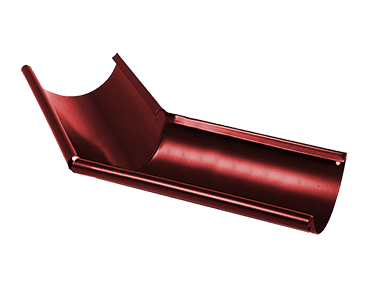 Угол желоба наружный 135° D125 Металл Профиль Foramina (Престиж), цвет вишневый (Р363)