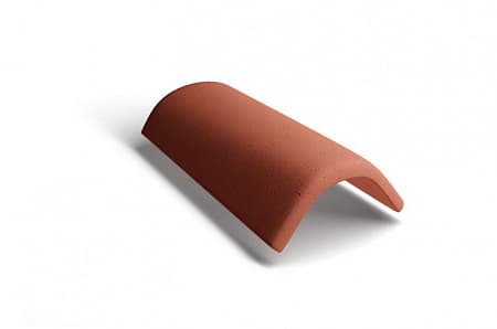 Коньковая черепица Kriastak, красный неокрашенный