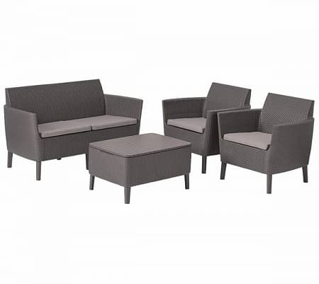 Дачная мебель Salemo set Allibert (Аллиберт), цвет капучино